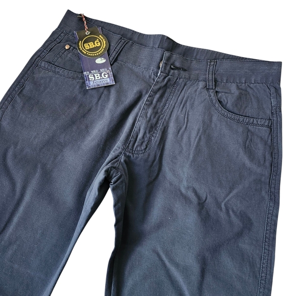 Men's Navy Blue Straight-Leg Pants - Great for Workwear! (Various Size - Picture 3 of 10